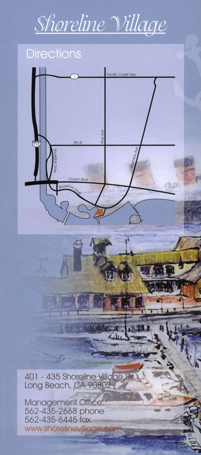 Shoreline Village Back Brochure Cover