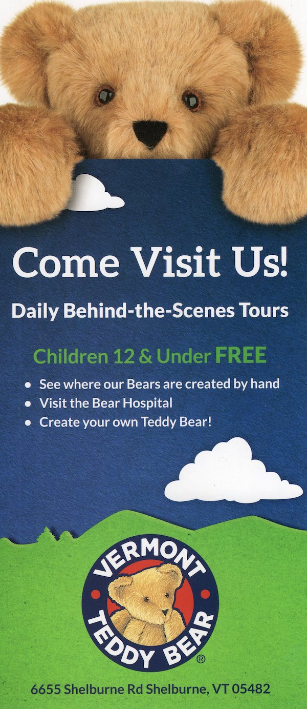 Vermont Teddy Bear brochure thumbnail