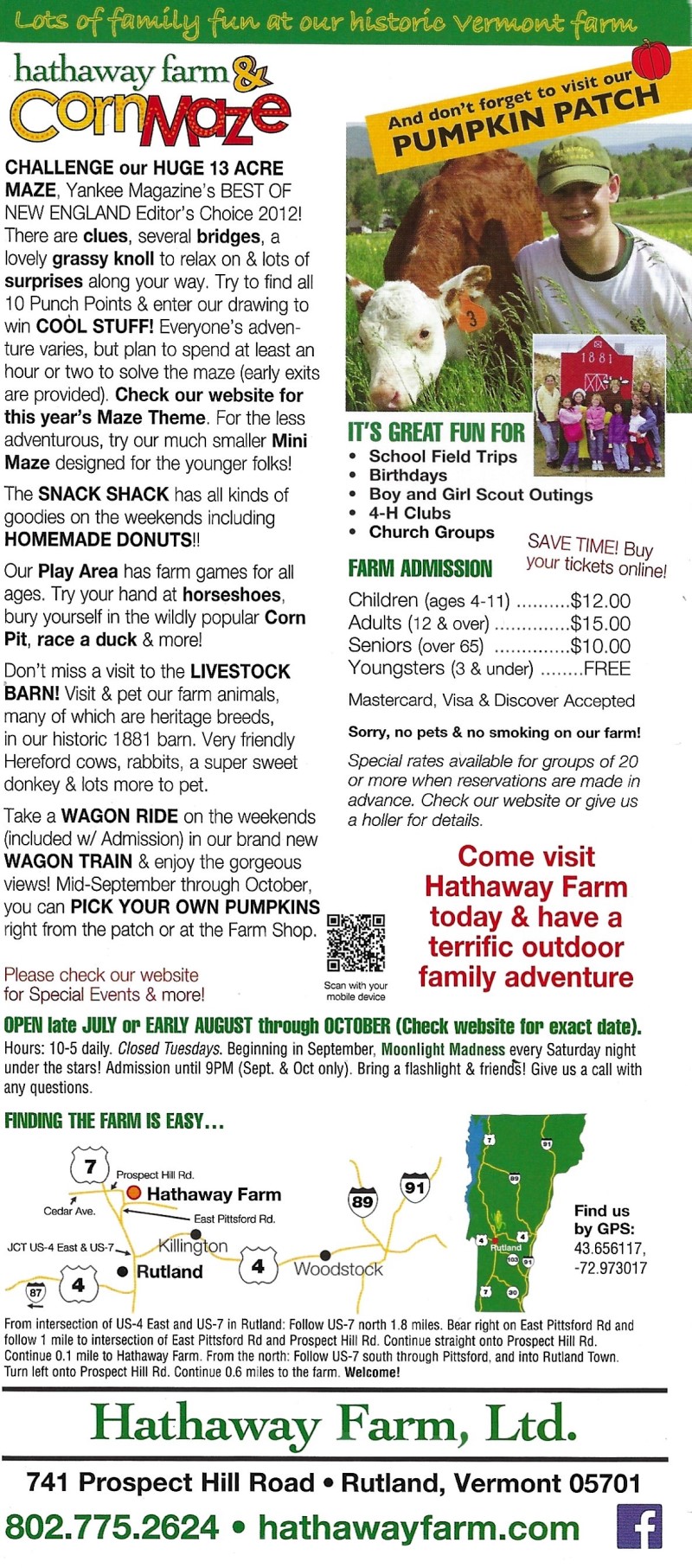 Hathaway Farm & Corn Maze brochure thumbnail