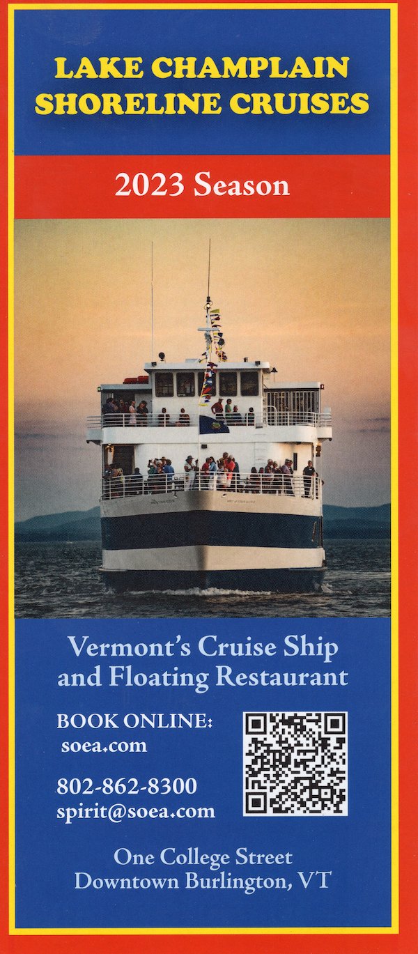 Lake Champlain Shoreline Cruises brochure thumbnail