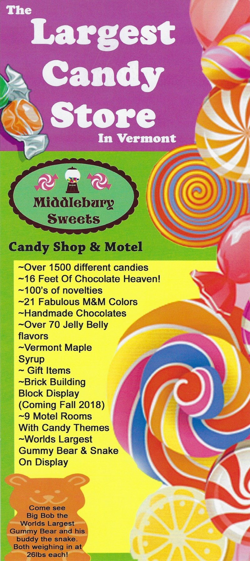 Middlebury Sweets brochure thumbnail