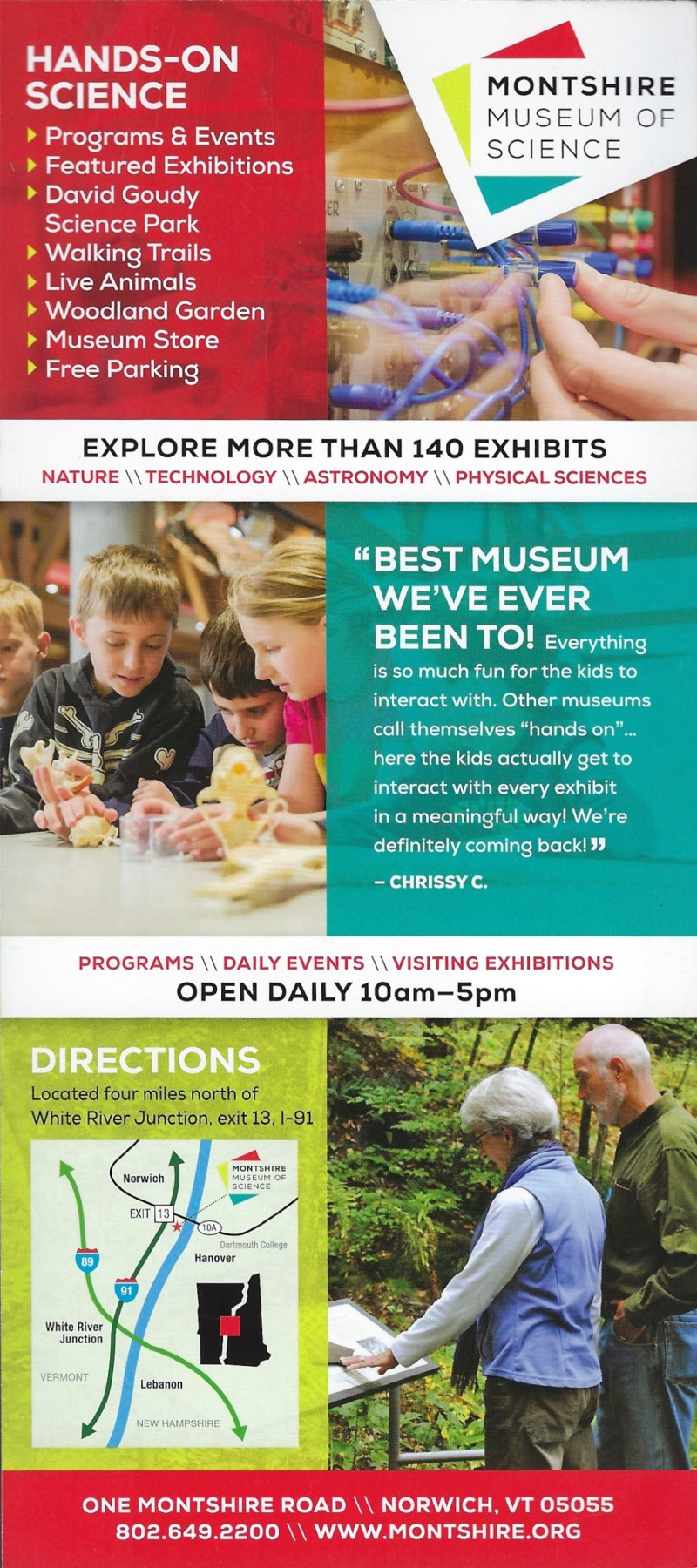 Montshire Museum of Science brochure thumbnail