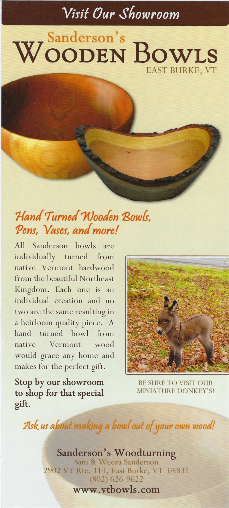 Sanderson's Wooden Bowls brochure thumbnail