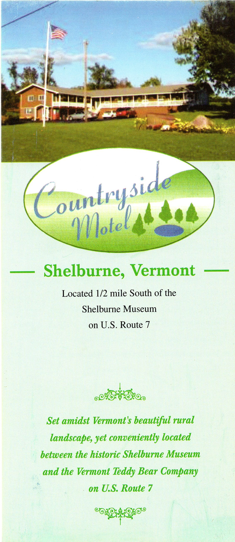 Countryside Motel Shelburne VT brochure thumbnail