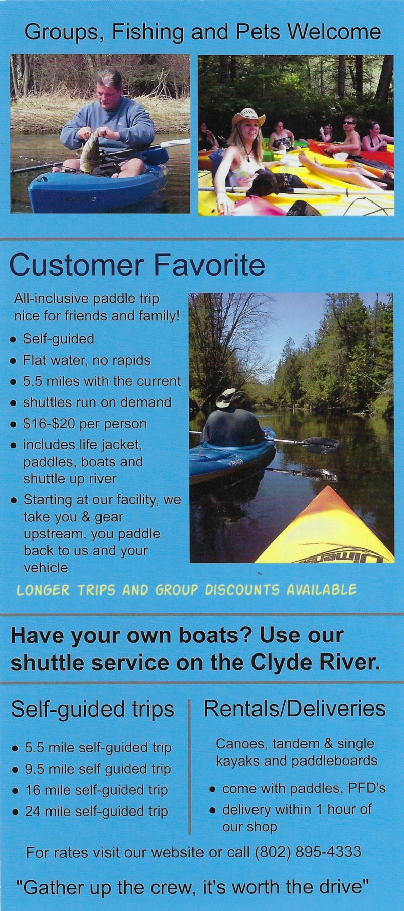 Clyde River Recreation brochure thumbnail