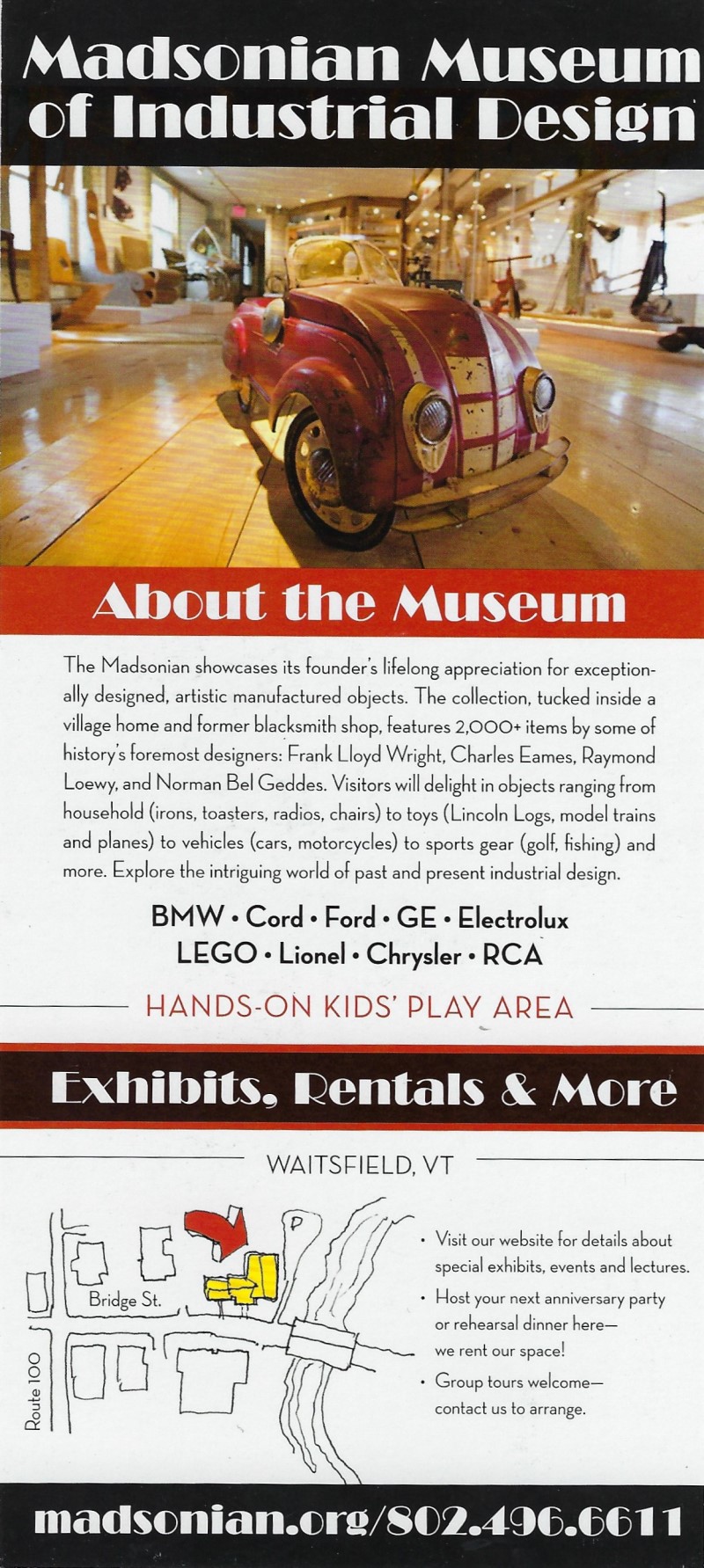 Madsonian Museum of Industrial Design brochure thumbnail