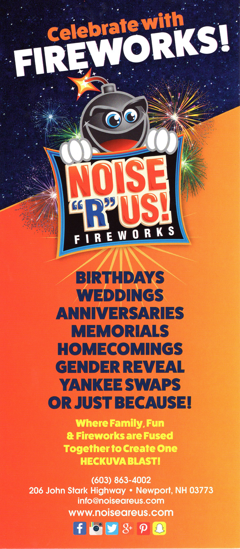 Noise "R" Us Fireworks brochure thumbnail