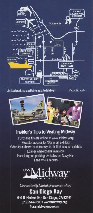 USS Midway Museum brochure full size