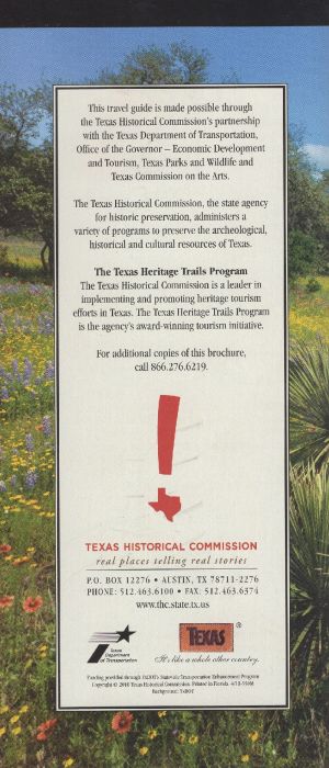 Texas Hill Country Trail; brochure thumbnail