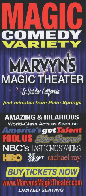 Marvyn's Comedy Magic brochure thumbnail