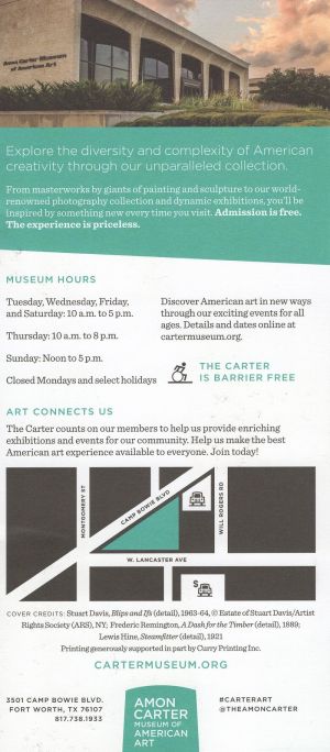 Amon Carter Museum brochure full size