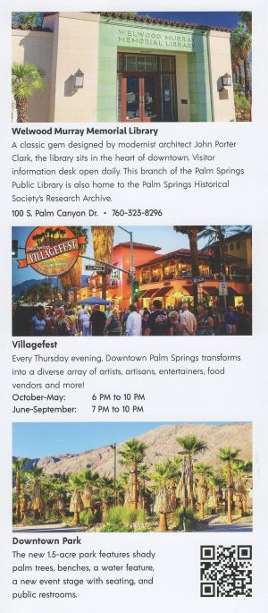Palm Springs Visitor Info Ctr brochure full size