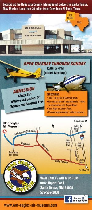 War Eagles Air Museum brochure full size
