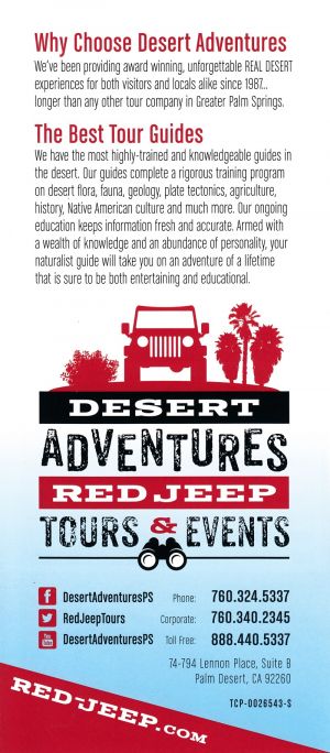 Desert Adventures brochure full size