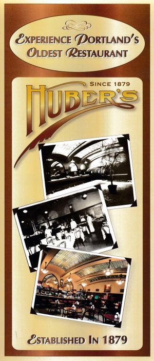 Huber's Cafe brochure thumbnail