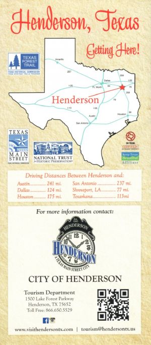 Henderson Visitor Guide brochure full size