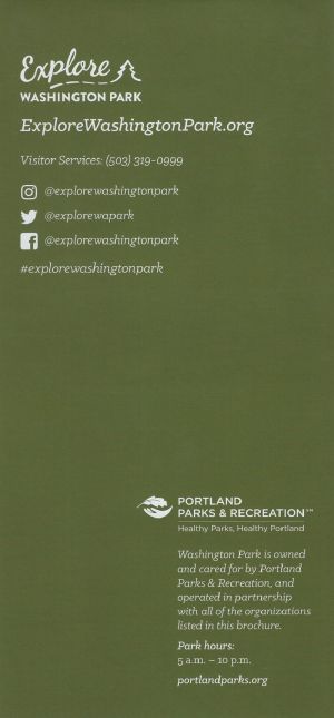 Explore Washington Park Map brochure thumbnail