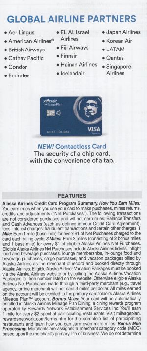 Alaska Airlines Affinity Cards brochure thumbnail