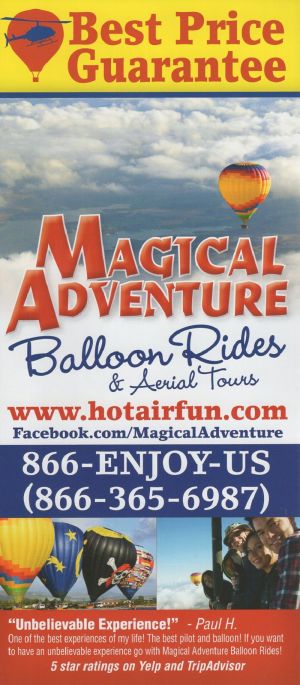 Magical Adventure Balloon Ride brochure full size