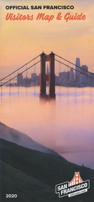 SF Travel Official Visitor Map brochure full size