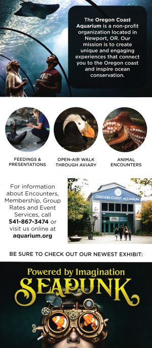 Oregon Coast Aquarium brochure full size