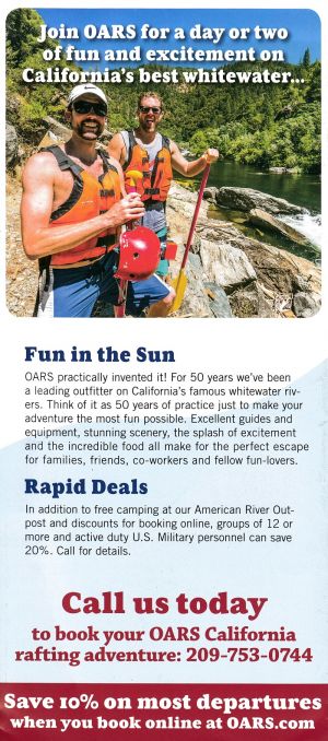 California Rafting brochure thumbnail