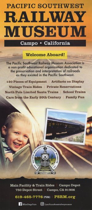 Pacific SW Railway Museum brochure full size