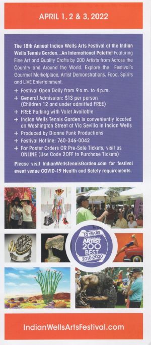Indian Wells Arts Festival brochure full size