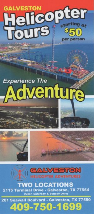 Galveston Helicopter Tours brochure full size