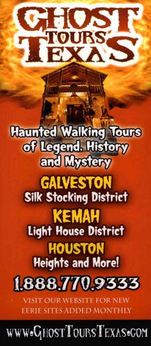 Ghost Tours Texas brochure full size