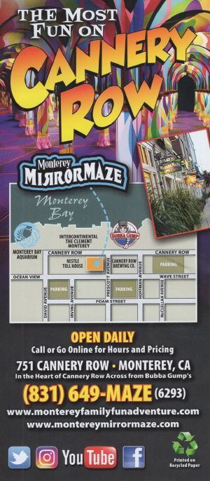 Monterey Mirror Maze brochure full size