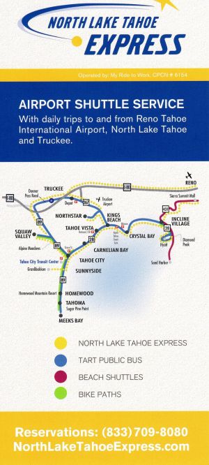 North Lake Tahoe Express brochure full size