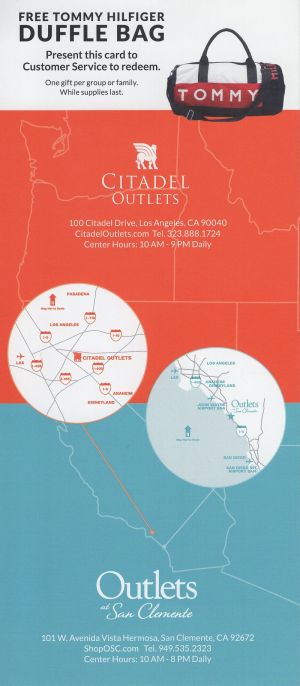 Citadel/San Clemente Outlets brochure full size