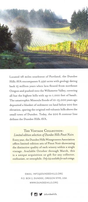 Dundee Hill Wine Map brochure thumbnail
