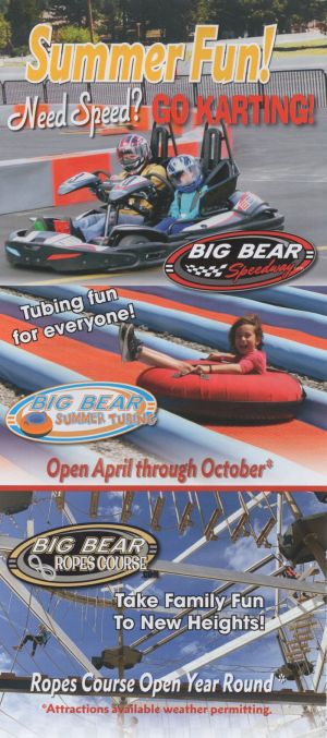 Big Bear Snowplay/Speedway brochure full size