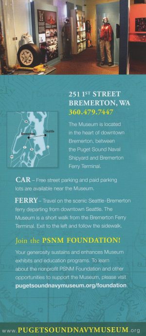 Puget Sound Navy Museum brochure thumbnail