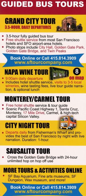 SF Tours & Activities brochure full size