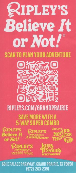 Ripley's Believe it or Not! brochure thumbnail
