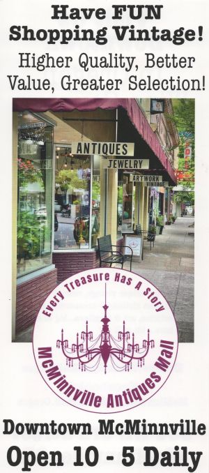 McMinnville Antiques Mall brochure full size