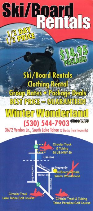 Tahoe Snowmobiles & Tubing brochure full size