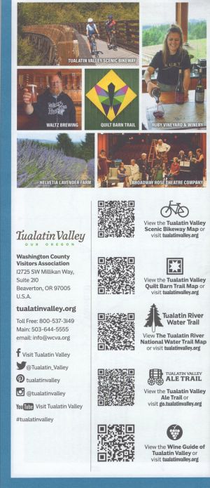 Washington County Map brochure full size