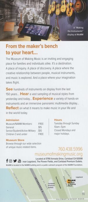 Museum of Making Music brochure thumbnail