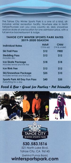 Tahoe City Winter Sports Park brochure thumbnail