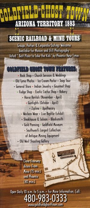 Goldfield Ghost Town brochure thumbnail