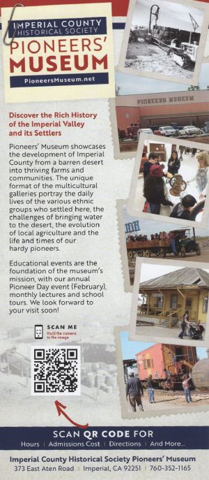 Pioneers' Museum brochure thumbnail