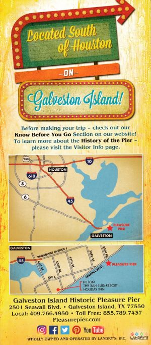 Galveston Island Pleasure Pier brochure full size
