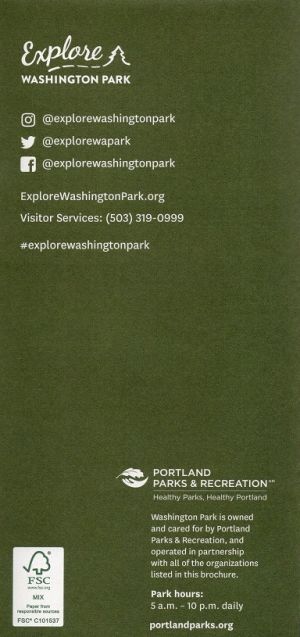 Explore Washington Park Map brochure thumbnail