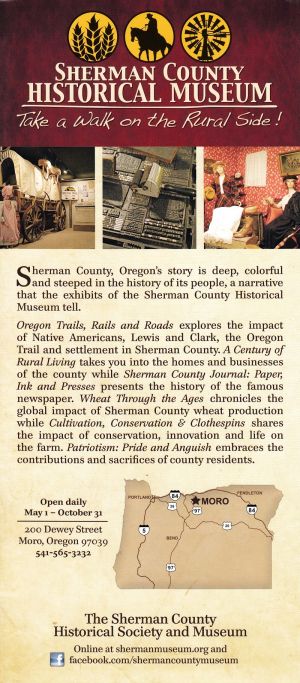 Sherman County Historical Muse brochure thumbnail