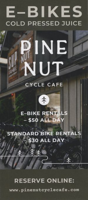 Pine Nute Cycle Cafe brochure full size