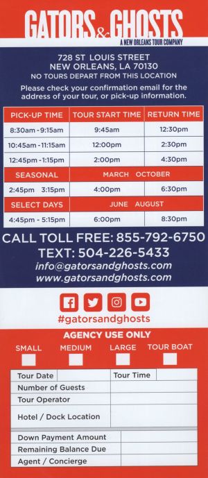 Gators and Ghosts brochure thumbnail